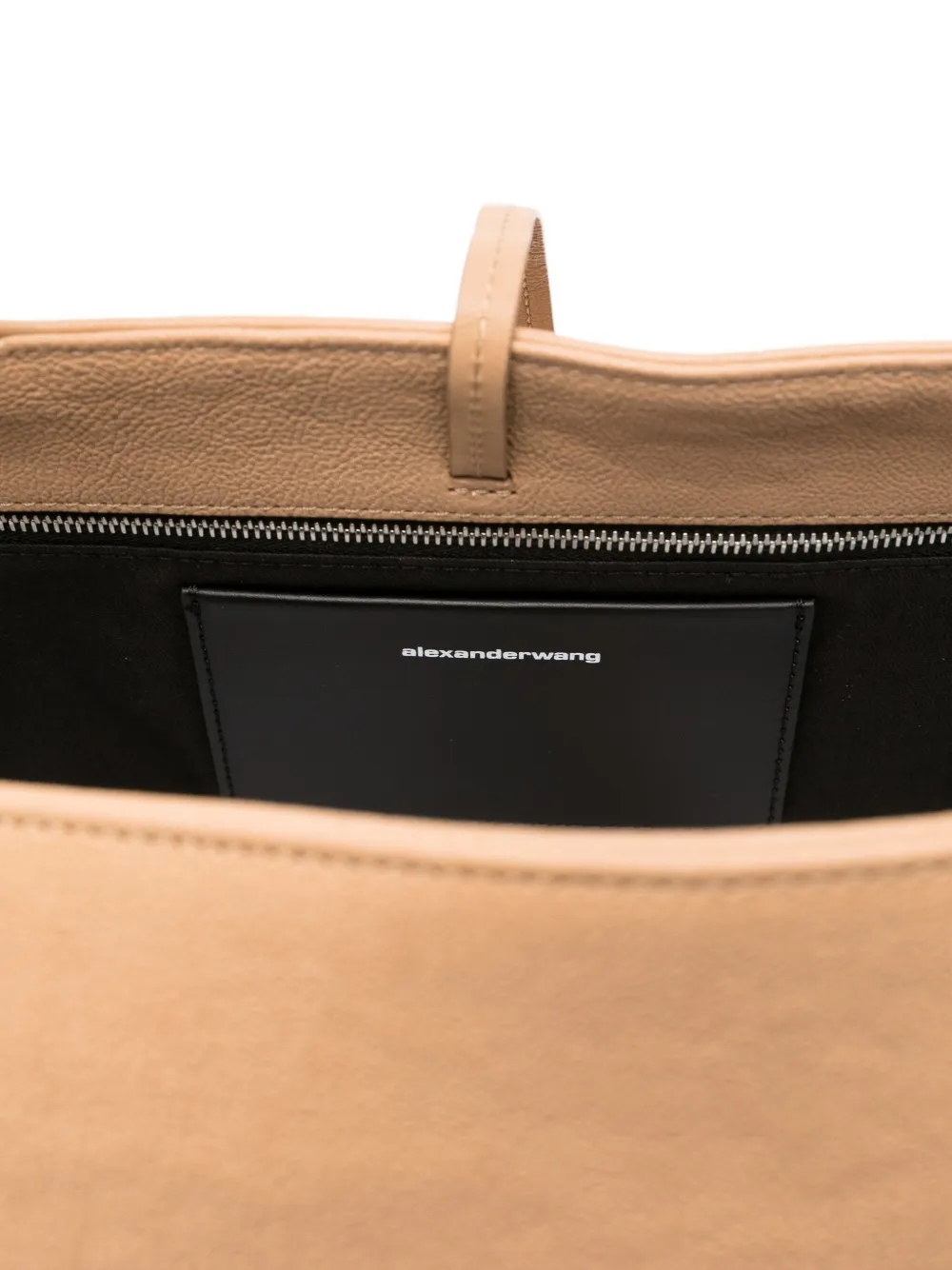 Alexander Wang Shopper met logo-reliëf Beige