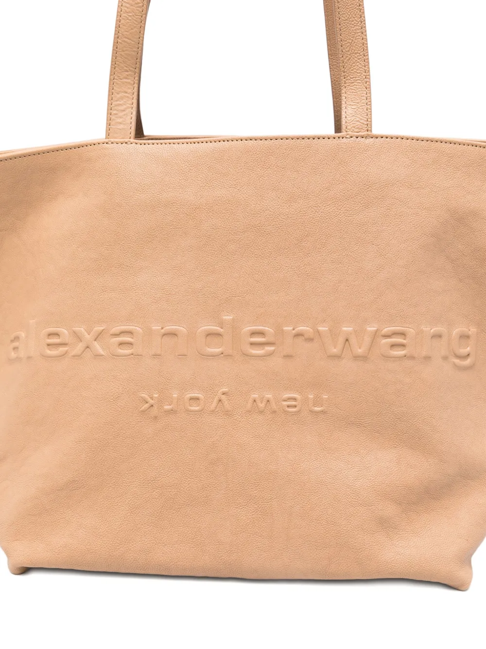 Alexander Wang Shopper met logo-reliëf Beige