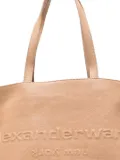 Alexander Wang embossed-logo tote bag - Neutrals