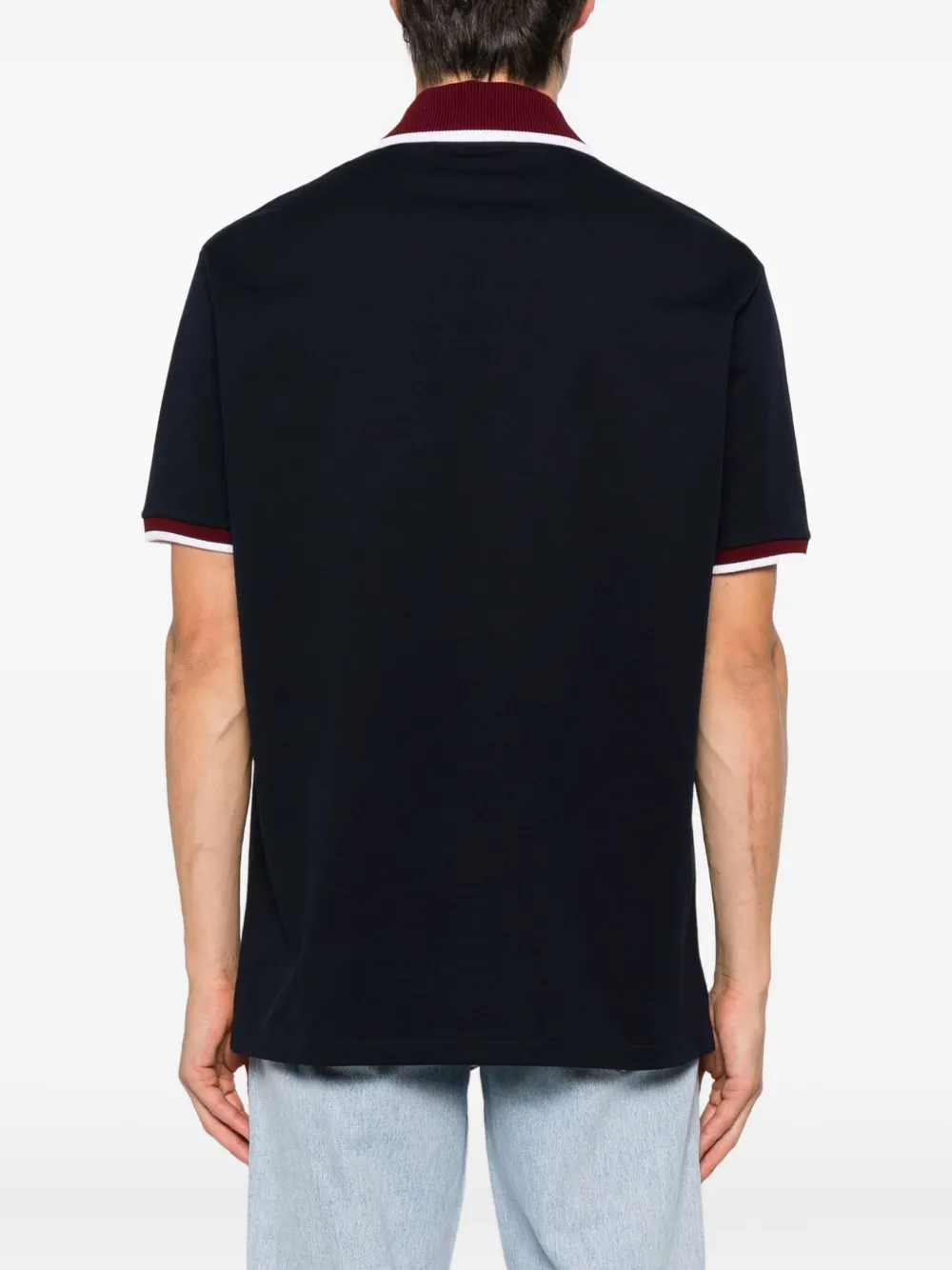 Gucci Poloshirt met afwerking van zak Blauw
