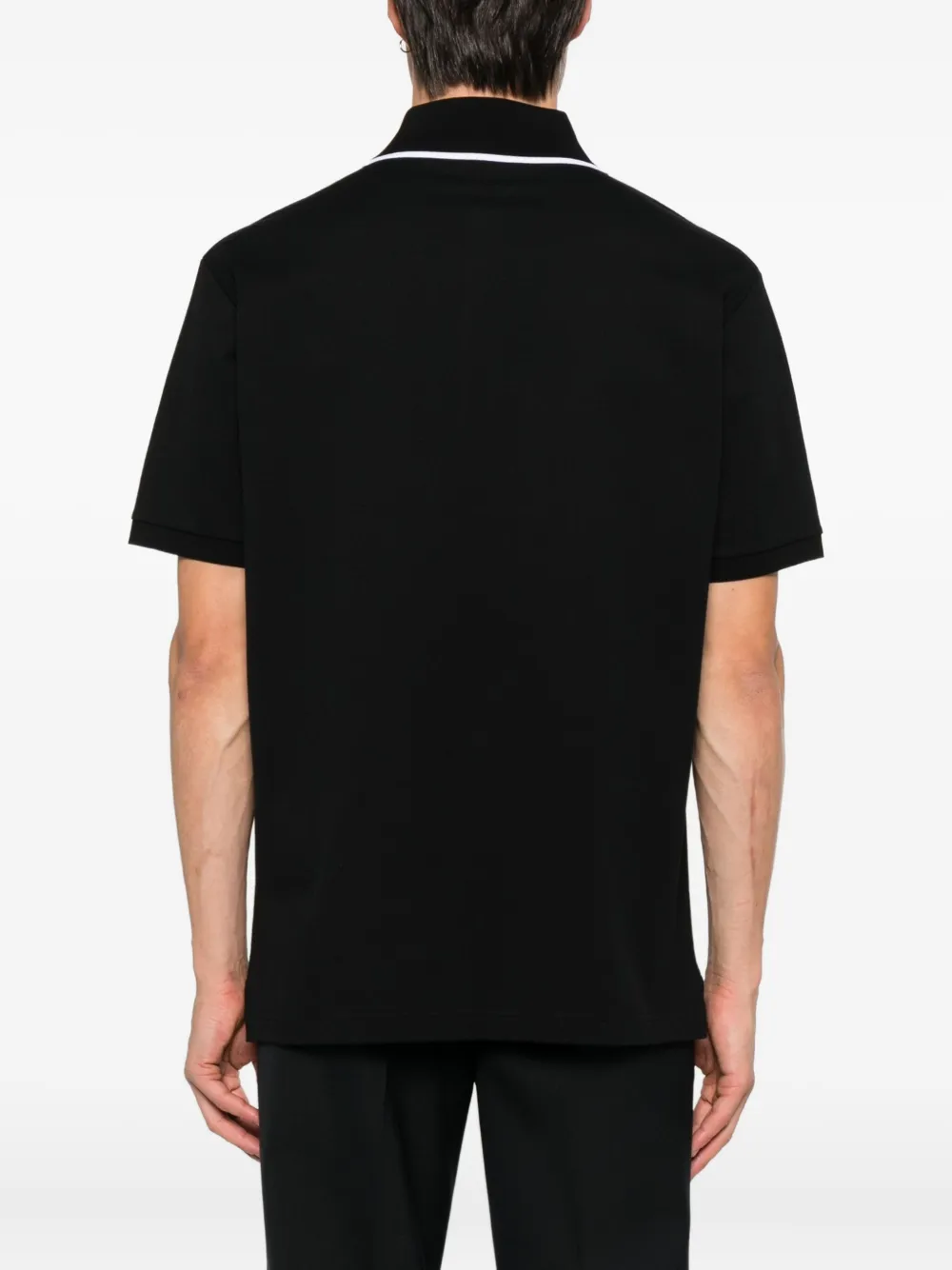Gucci Poloshirt met gestreepte kraag Zwart