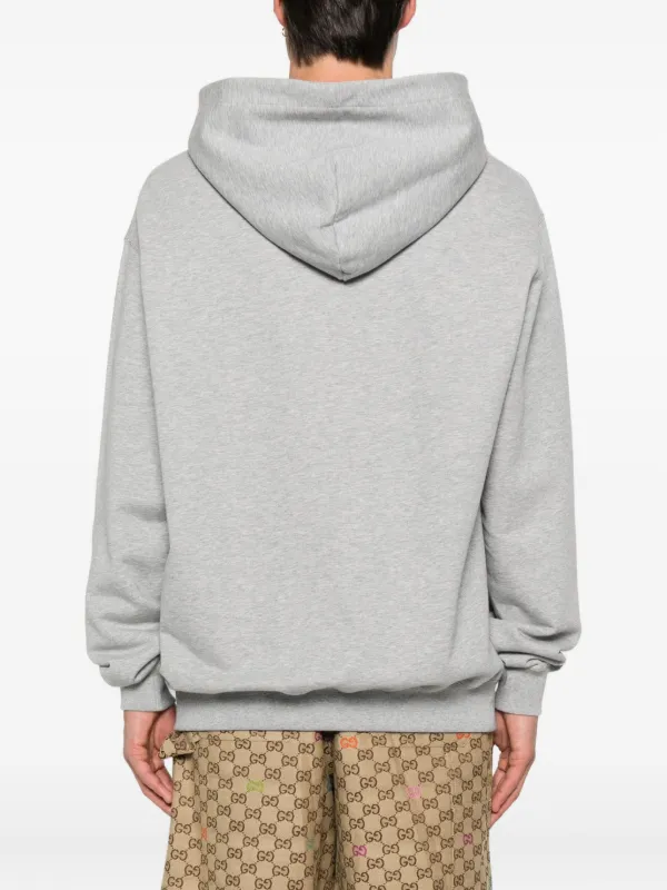 Gucci logo-print Cotton Hoodie Grey FARFETCH PH