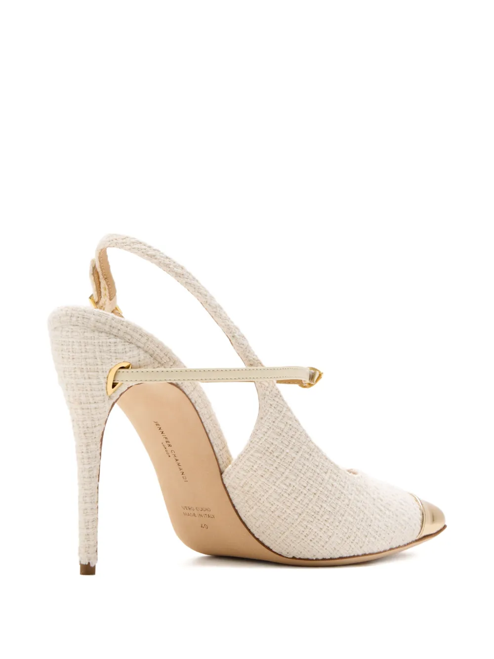 Jennifer Chamandi 105mm Edoardo pumps Neutrals