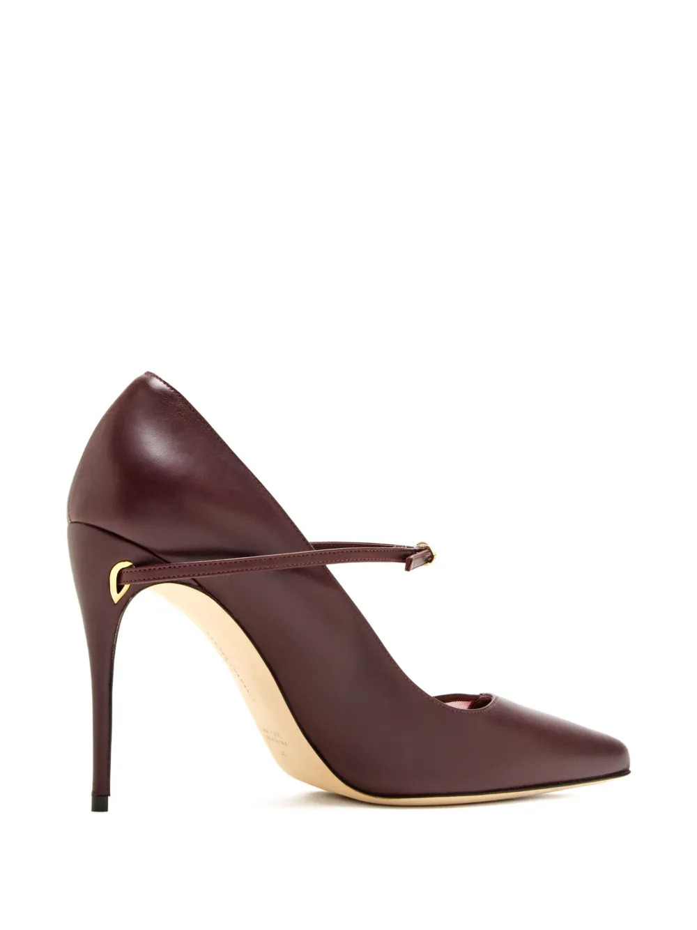 Jennifer Chamandi 105mm leather mesh-panel pumps Red