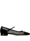 Jennifer Chamandi Lorenzo mesh flat pumps - Black
