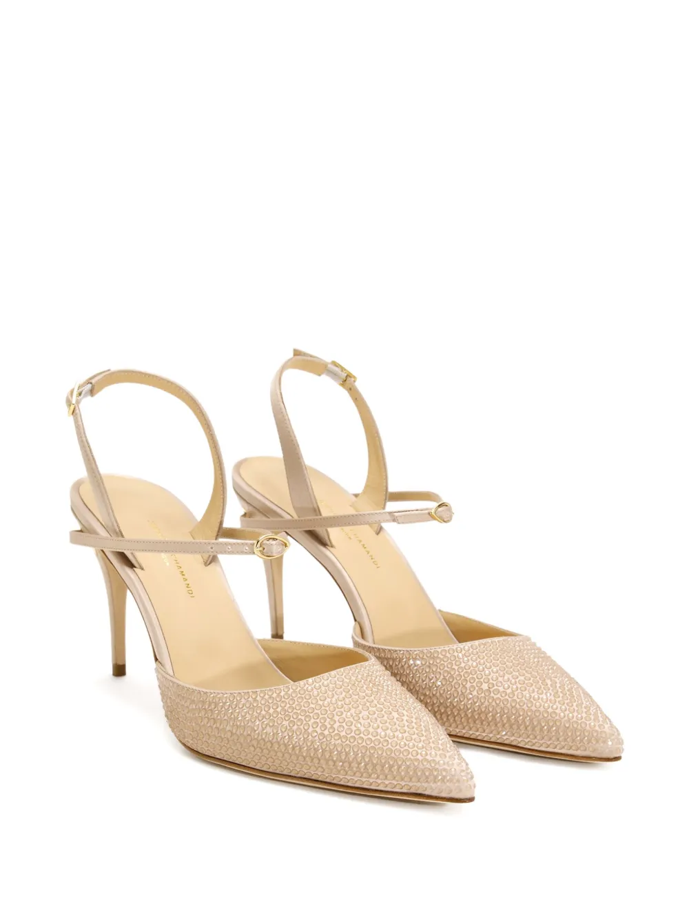 Jennifer Chamandi 85 mm Vittorio pumps Beige
