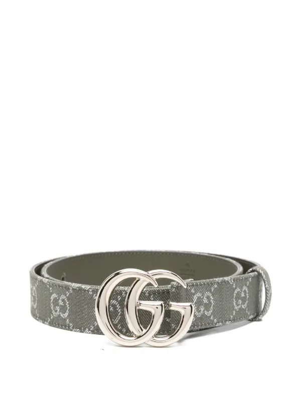 Gucci GG Monogram Canvas Belt in Green