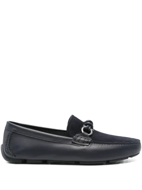 Ferragamo leather gancini loafers