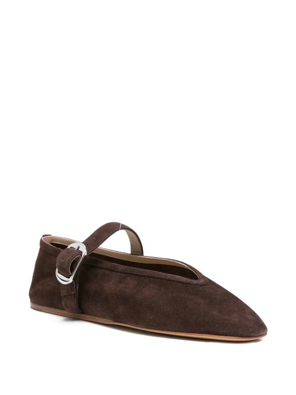 Le Monde Beryl Stella buckle-fastening ballet flats Brown