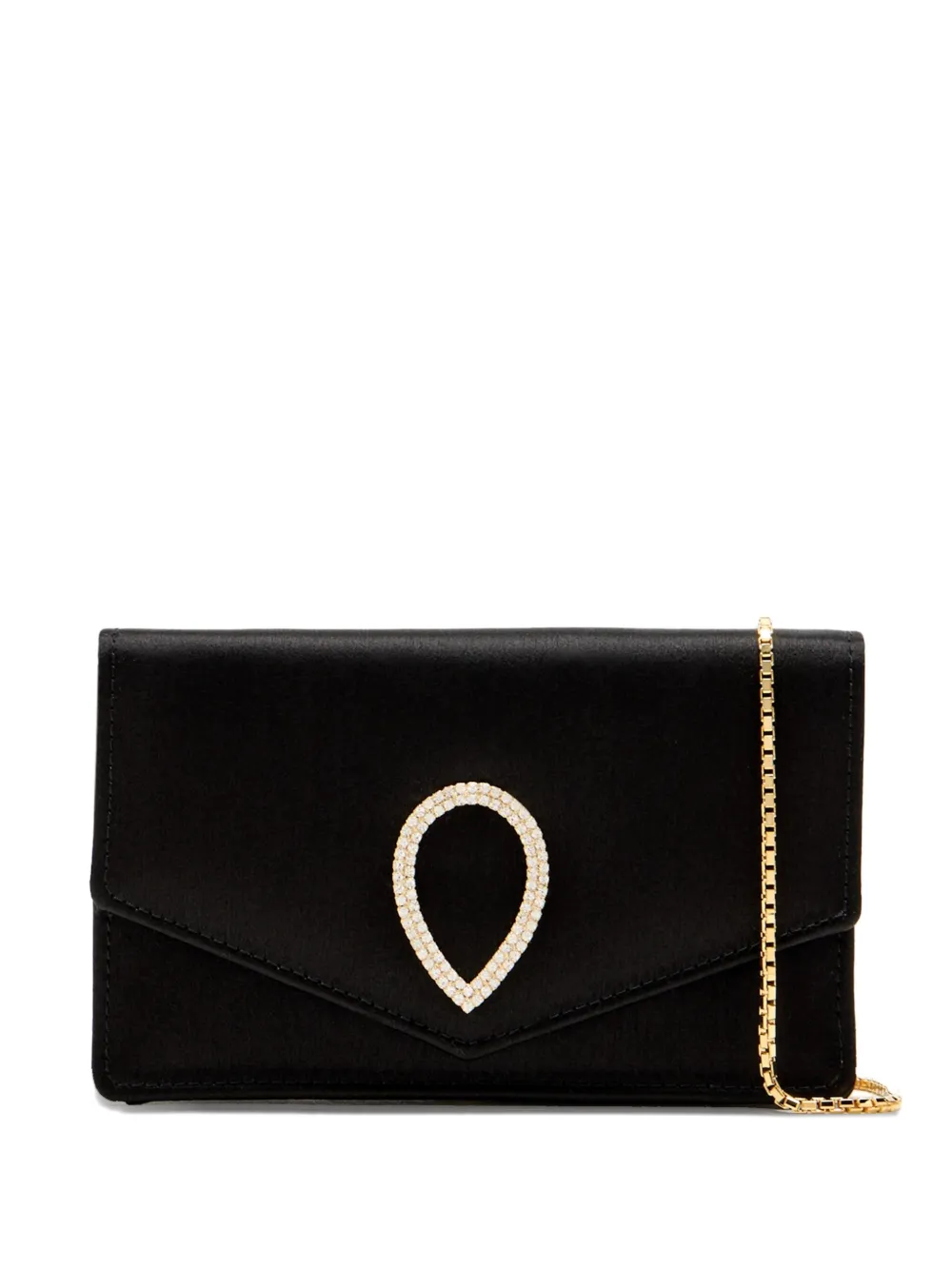 Jennifer Chamandi Le 8 rhinestone-embellished mini bag | Black | Image 1