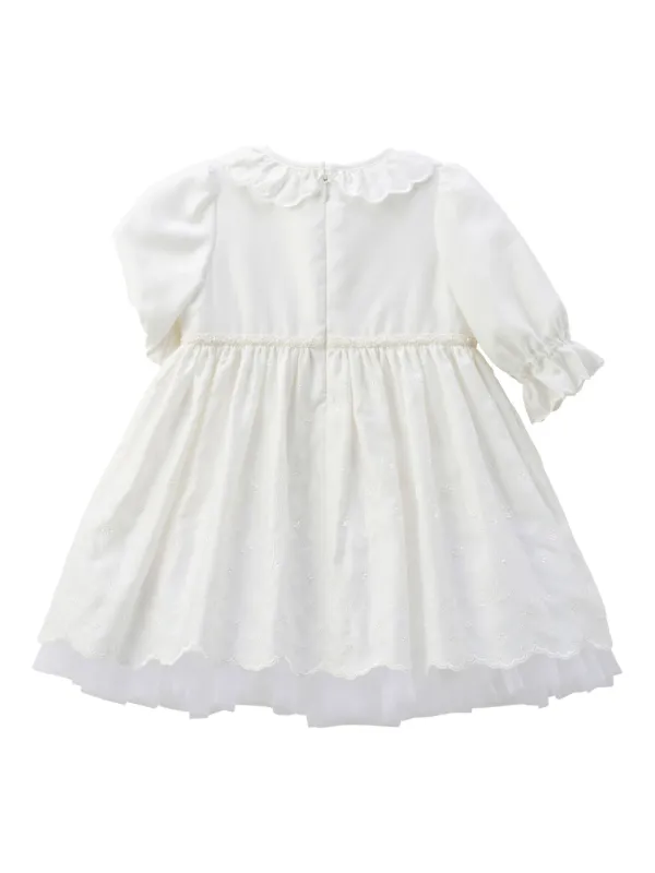 pink elegant maternity dress Zarah Yellow Embroidered Dress – The Summer House main image 1