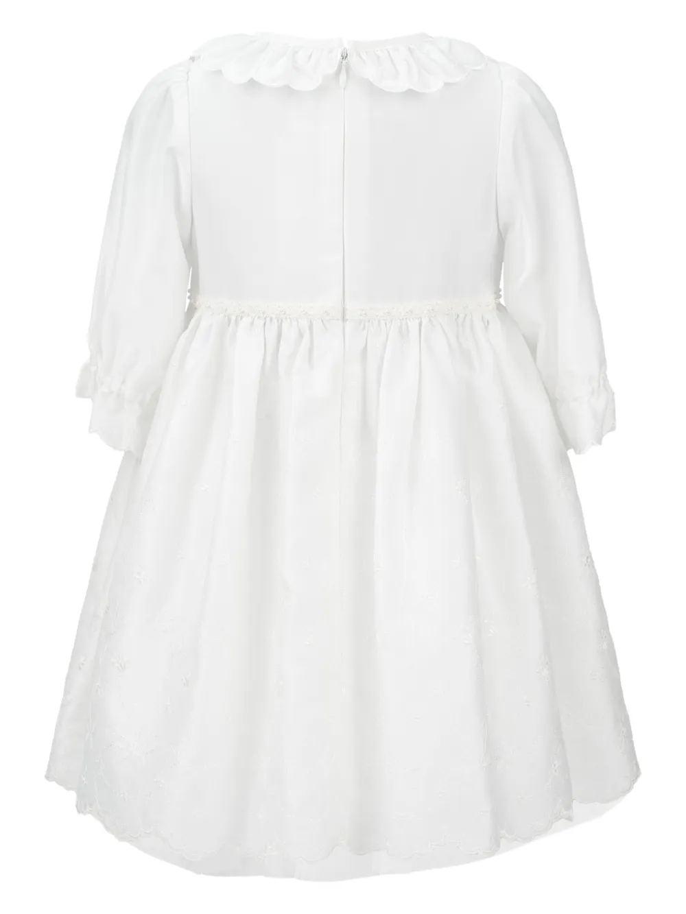 Miki House embroidered ruffled dress Wit