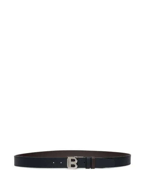 Bally reversible grained leather belt