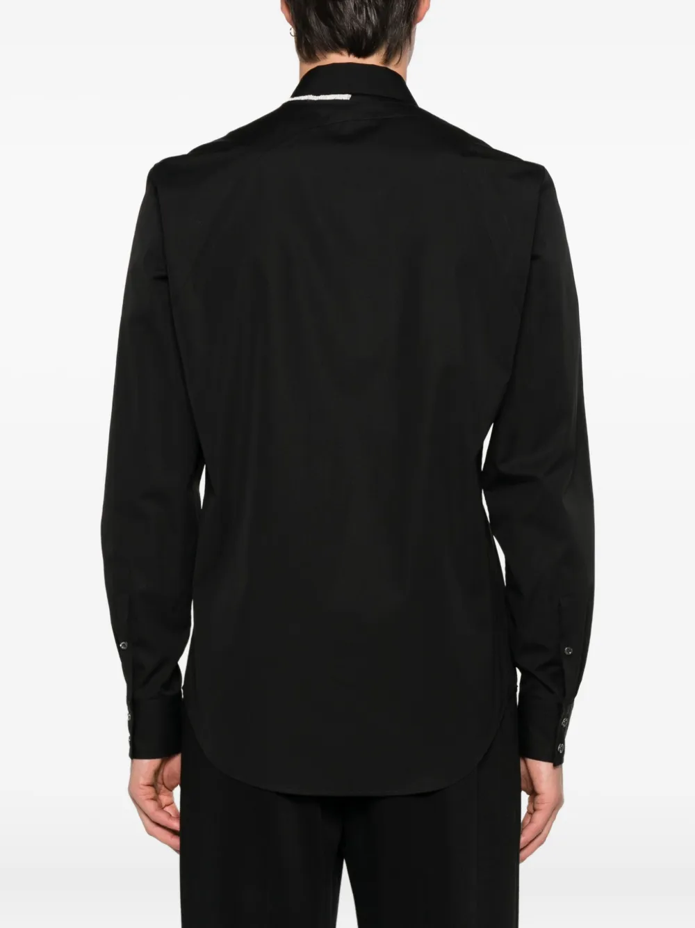Alexander McQueen Overhemd met bandje Zwart