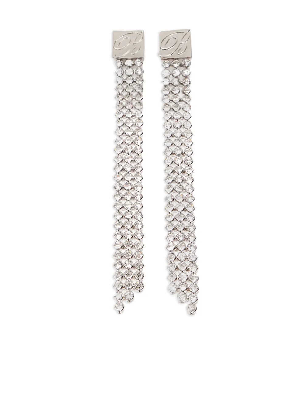 Blumarine crystal-embellished earrings - シルバートーン Blumarine crystal-embellished earrings - シルバートーン
