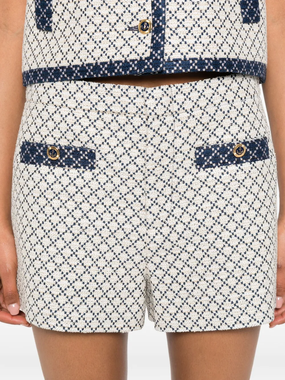 Gucci Shorts met geometrisch patroon Beige