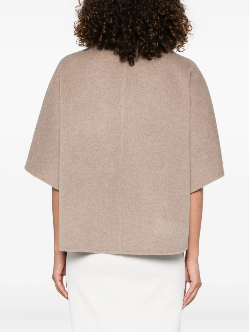 Max Mara cape wool coat Beige