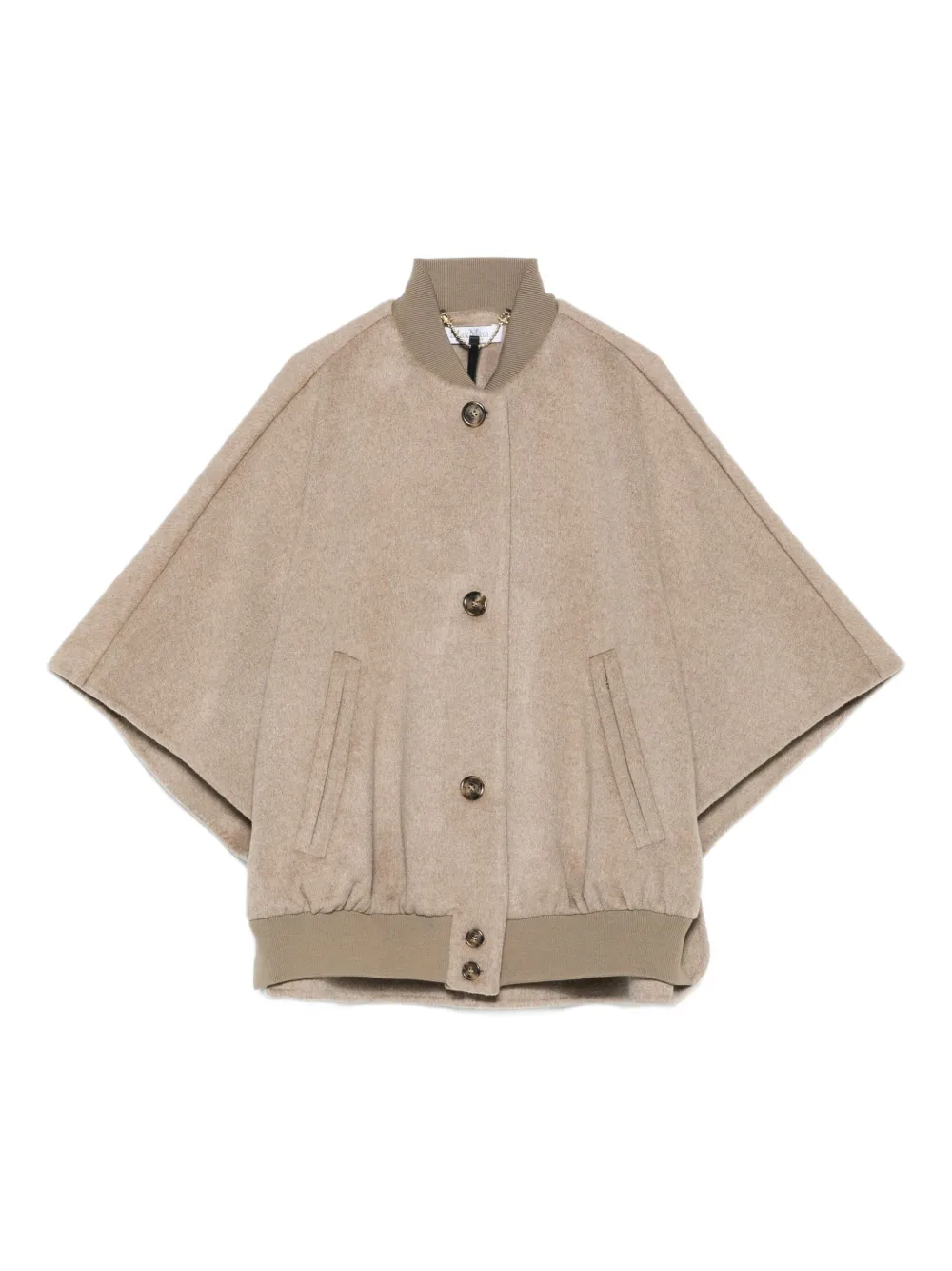 Max Mara cape wool coat Beige