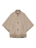 Max Mara cape wool coat - Neutrals