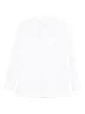 Gucci neck-tie long-sleeve top - White