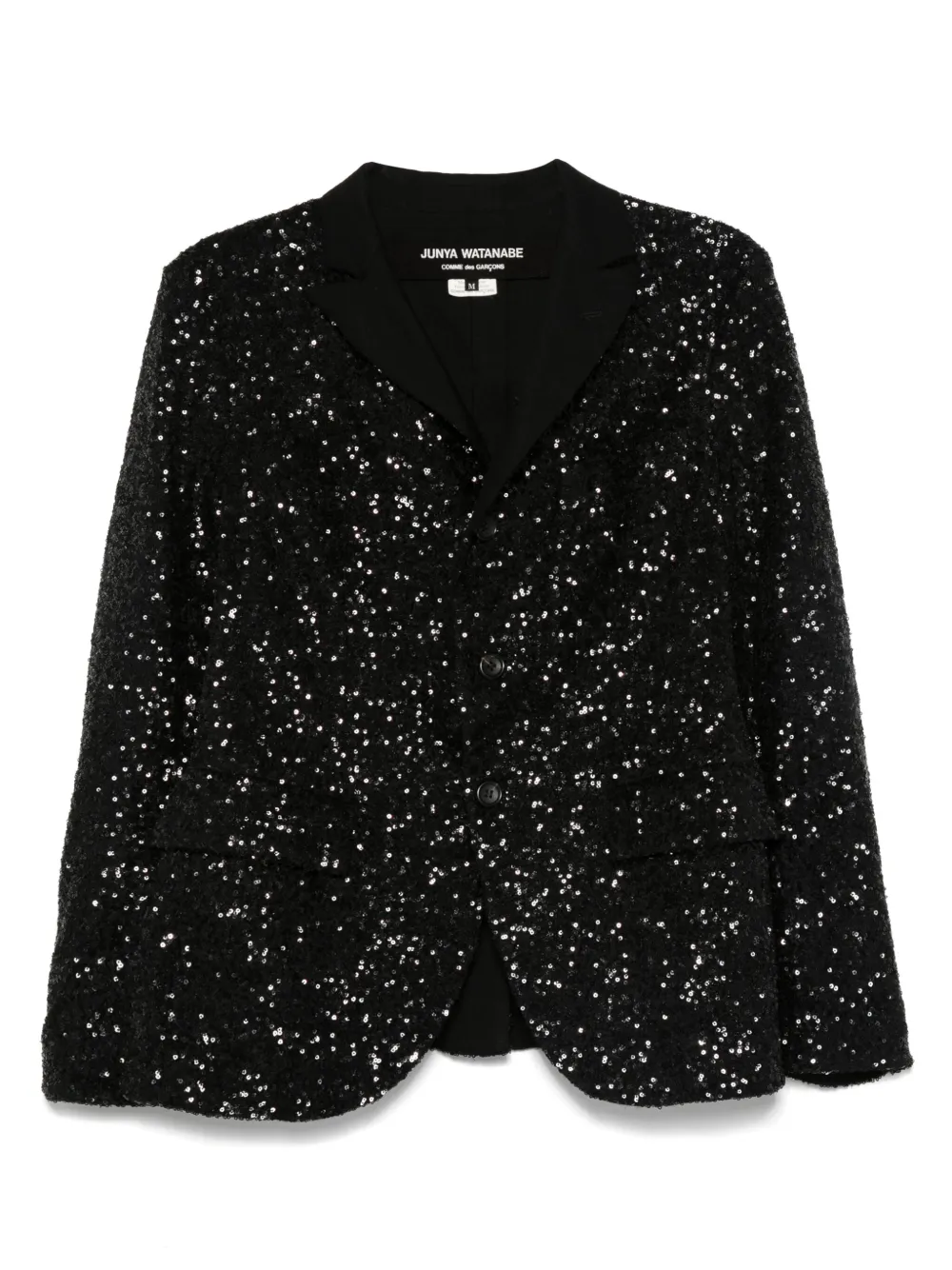 Junya Watanabe Comme des Garçons Pre-Owned 2000s sequin-embellishment blazer | Black | Image 1