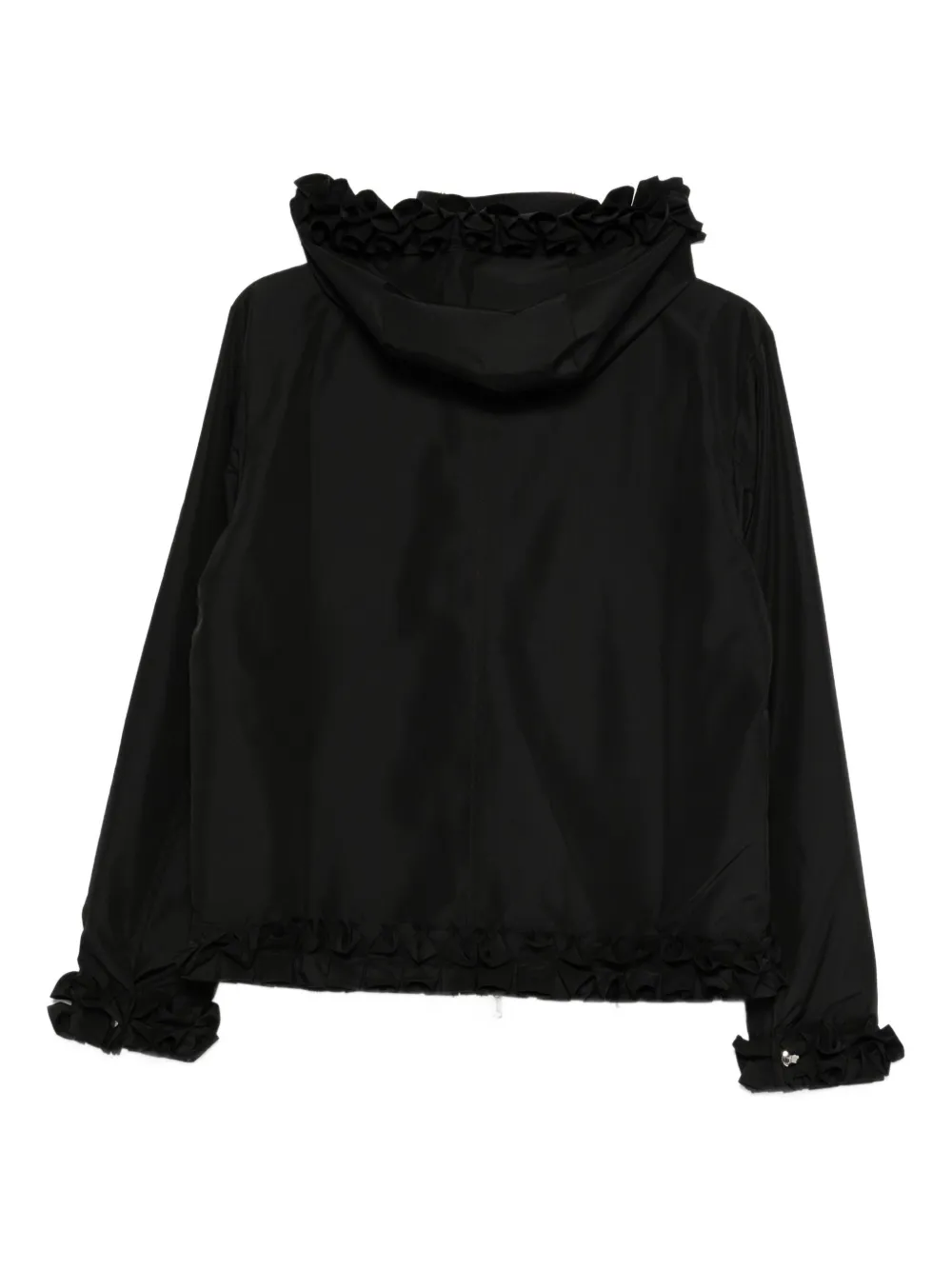Coperni Pleated Ribbon Jacket In Black