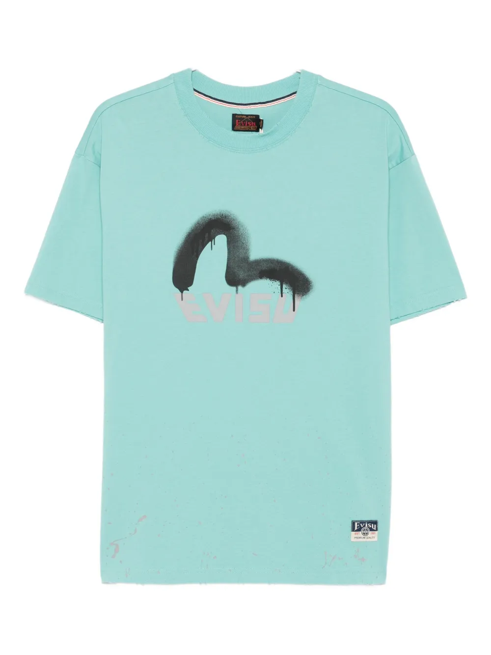 EVISU logo-print T-shirt Groen