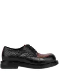 Moschino crocodile-embossed derby shoes - Black