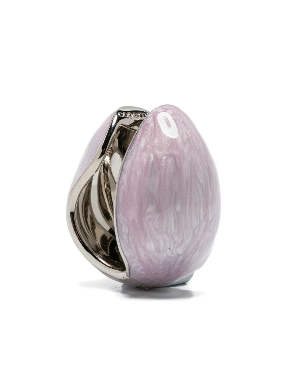 Coperni enamelled creole earrings | Pink | Image 1