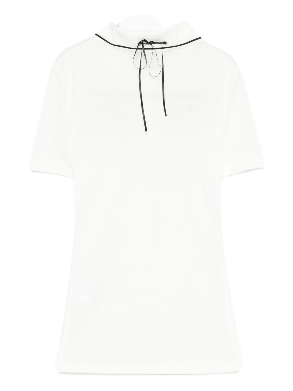 Andersson Bell bow-detail polo top Wit