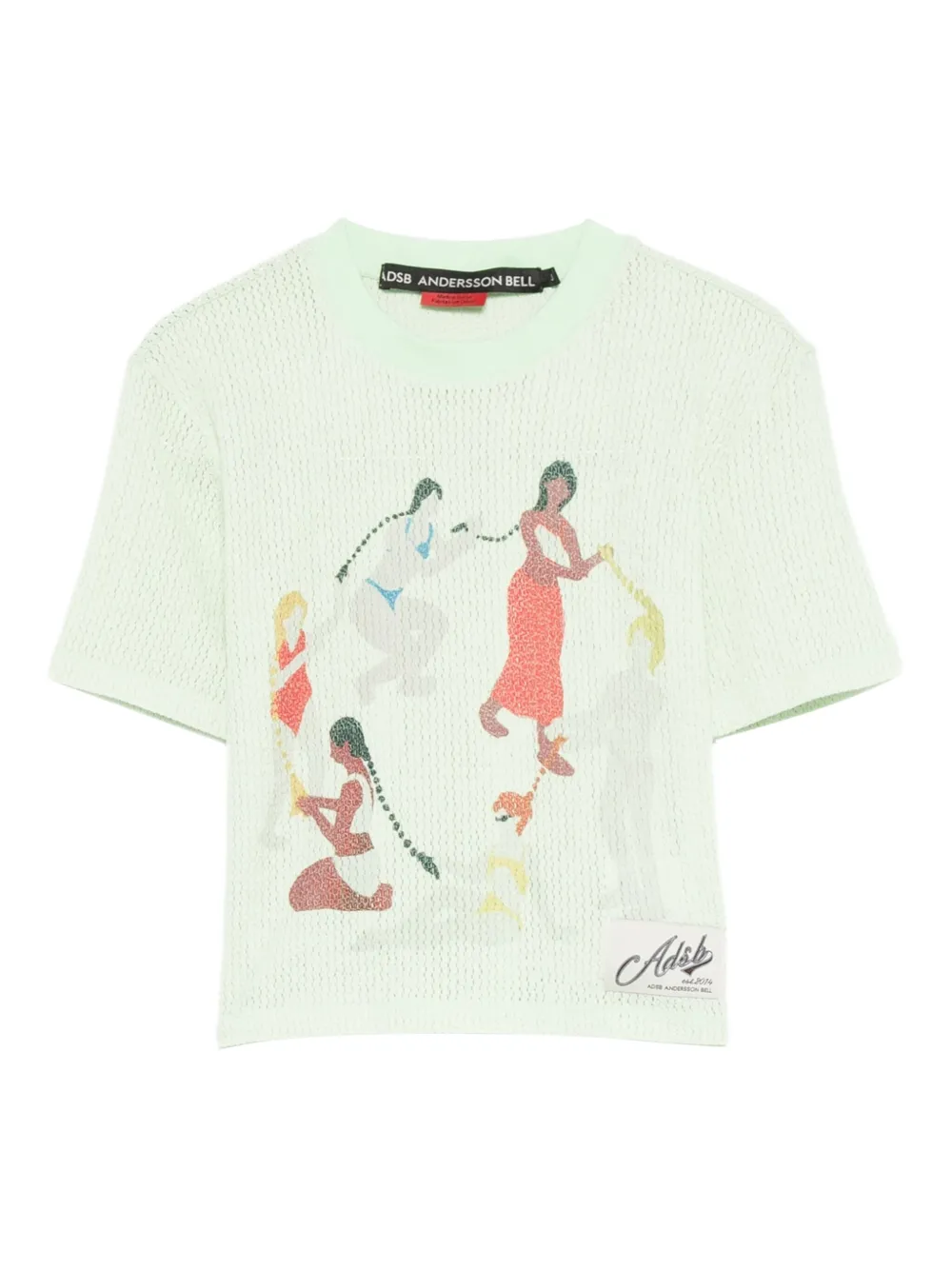 Andersson Bell graphic-print T-shirt Groen