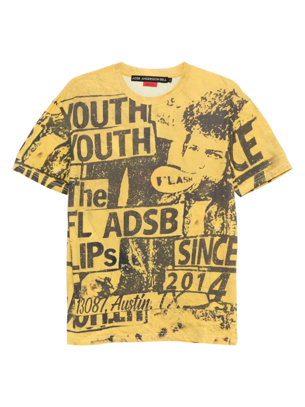 Andersson Bell T-shirt met print Geel