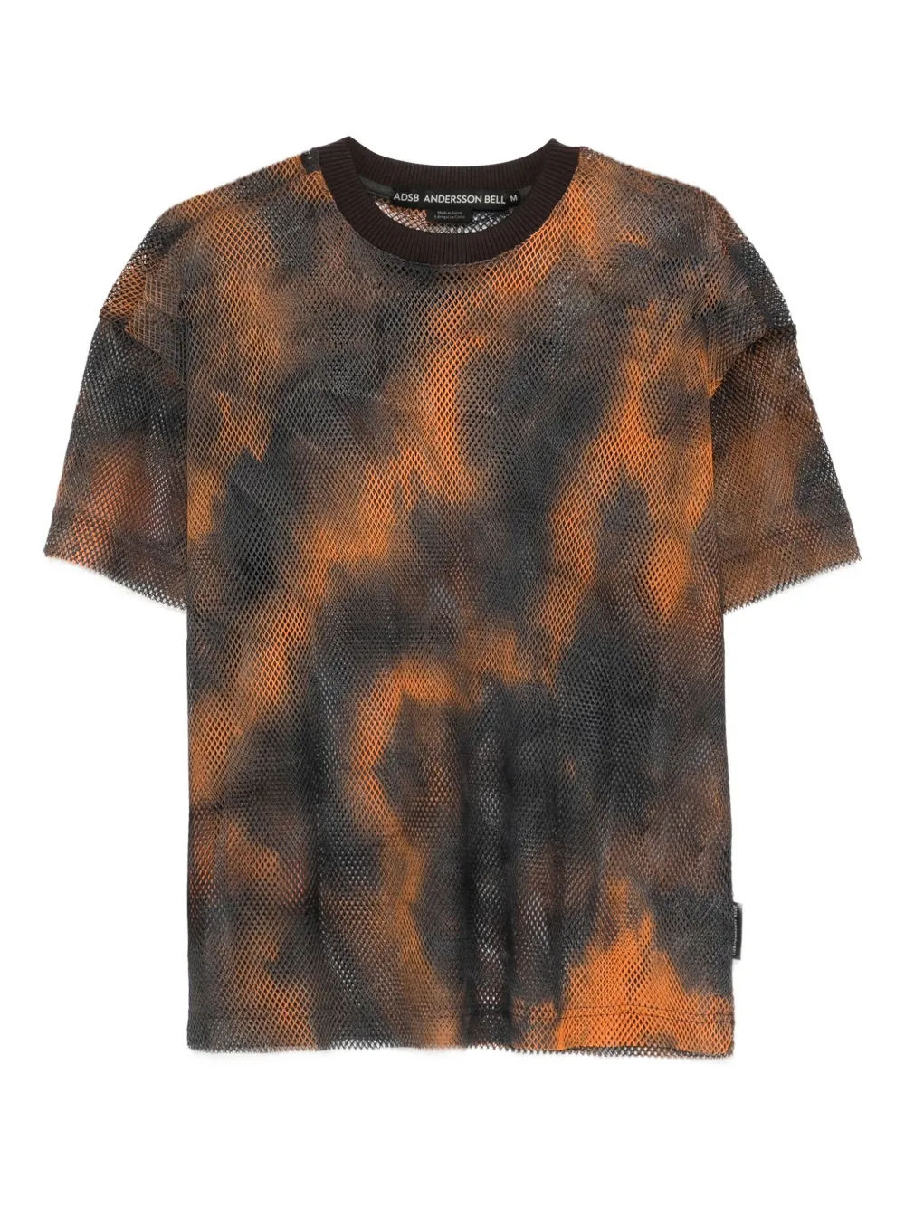 Andersson Bell tie-dye mesh T-shirt - ブラック Andersson Bell tie-dye mesh T-shirt - ブラック
