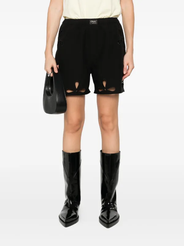 Uenui パンツ クロス デザイン カットアウト バイカラー ツートーン