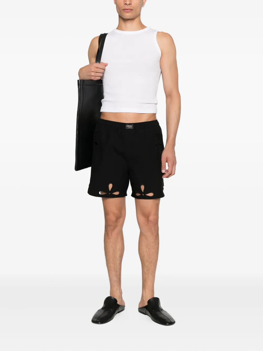 Coperni Shorts met uitgesneden details BLACK
