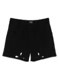 Coperni petal cut-out shorts - BLACK