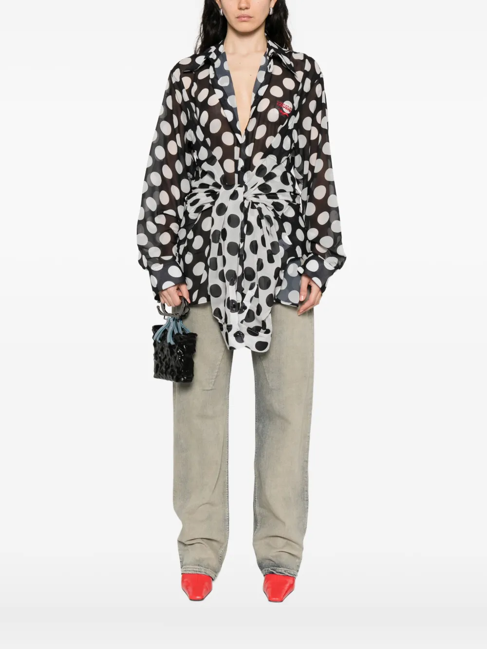 Charles Jeffrey Loverboy Hug shirt Zwart