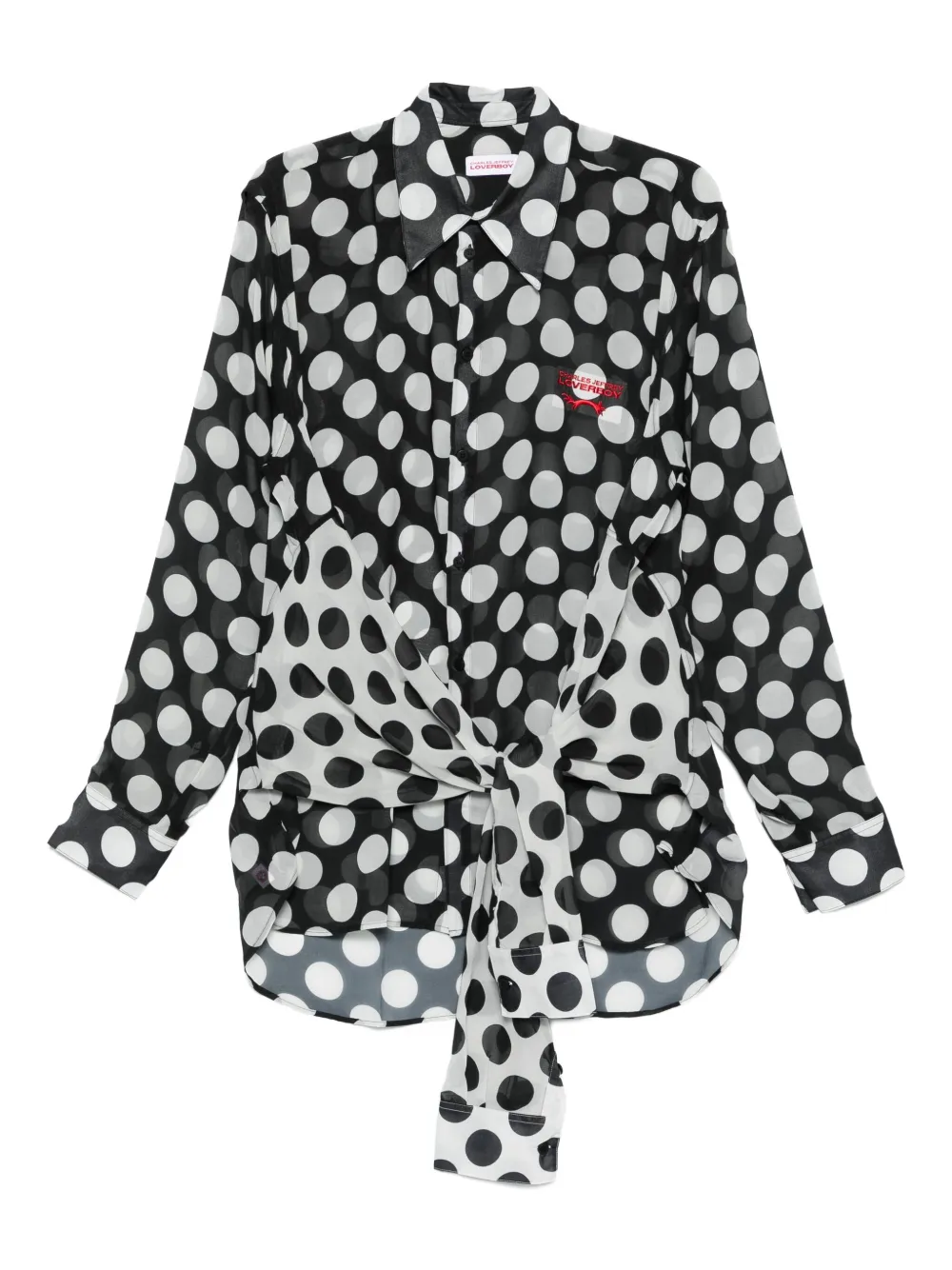 Charles Jeffrey Loverboy Hug shirt | Black | Image 1