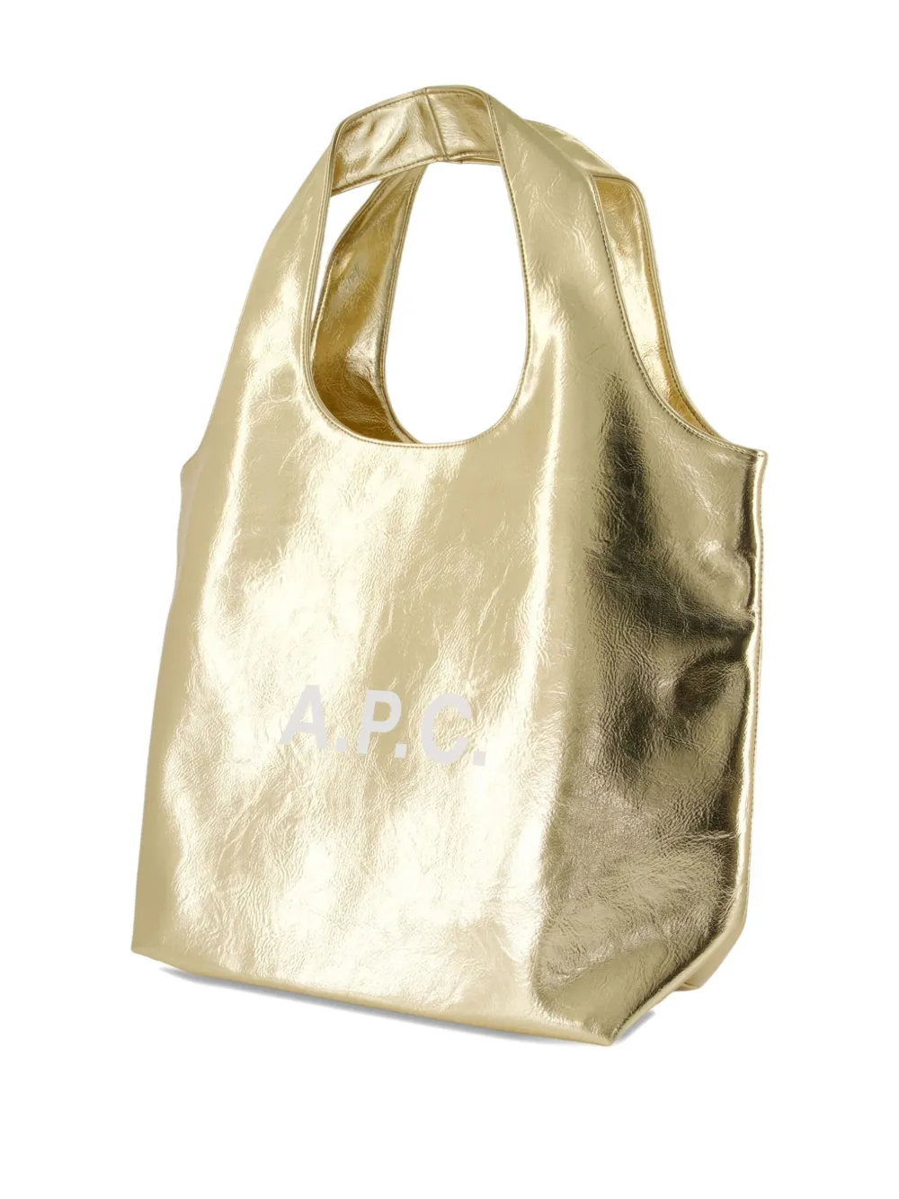 A.P.C. Ninon metallic shopper Goud