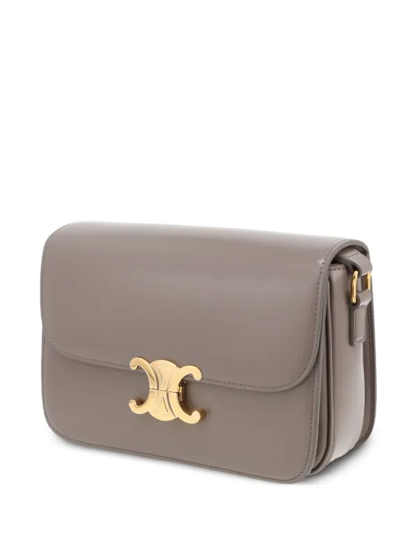 Celine Pre-Owned Triomphe Shoulder Bag | Grey | FARFETCH