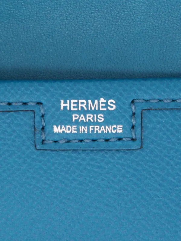 Hermès Pre-Owned Jige Clutch Bag Blue FARFETCH IN