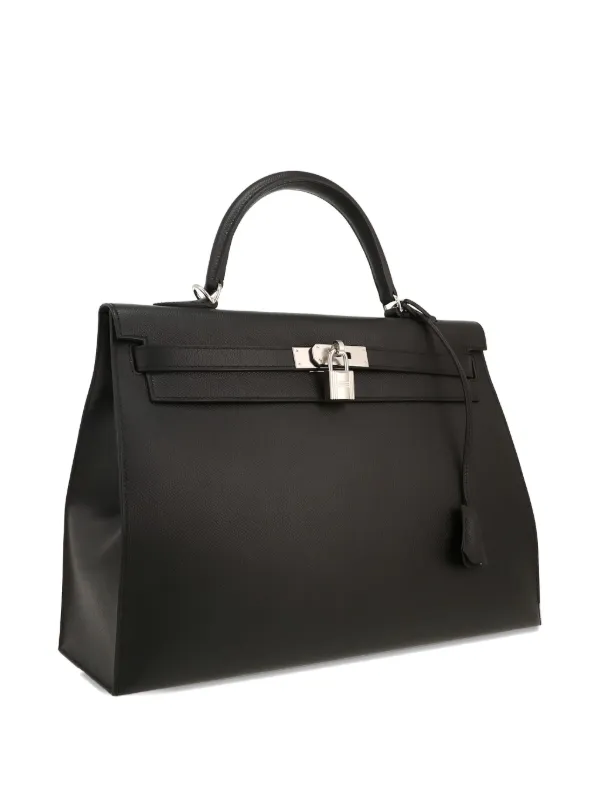 Hermès Pre-Owned ケリー 35 バッグ | ブラック | FARFETCH JP