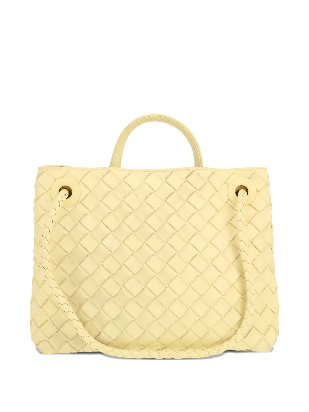 Bottega Veneta Pre-Owned 2020's Andiamo intrecciato tote bag - Beige