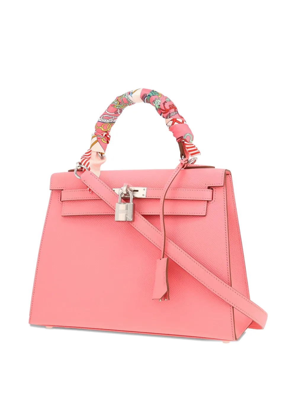 極美品✨HERMES シャイニングクロコ　ケリー　バングル　ピンク Crocodile - 専用 クロコダイルバッグ シャイニング ピンク