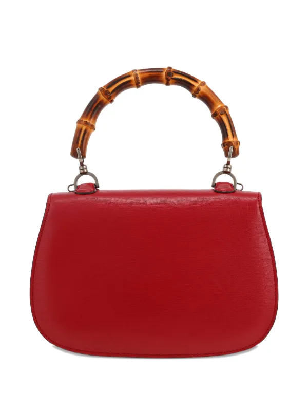 Gucci Pre-Owned Bamboo Tote Bag Red FARFETCH IN