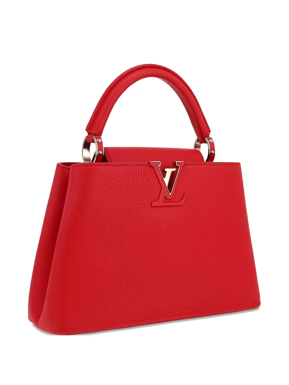Pre-owned Louis Vuitton Capucines Bb Handbag In Red
