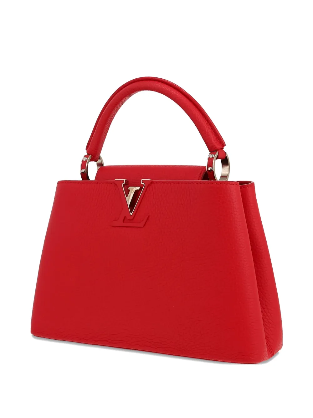 Pre-owned Louis Vuitton Capucines Bb Handbag In Red