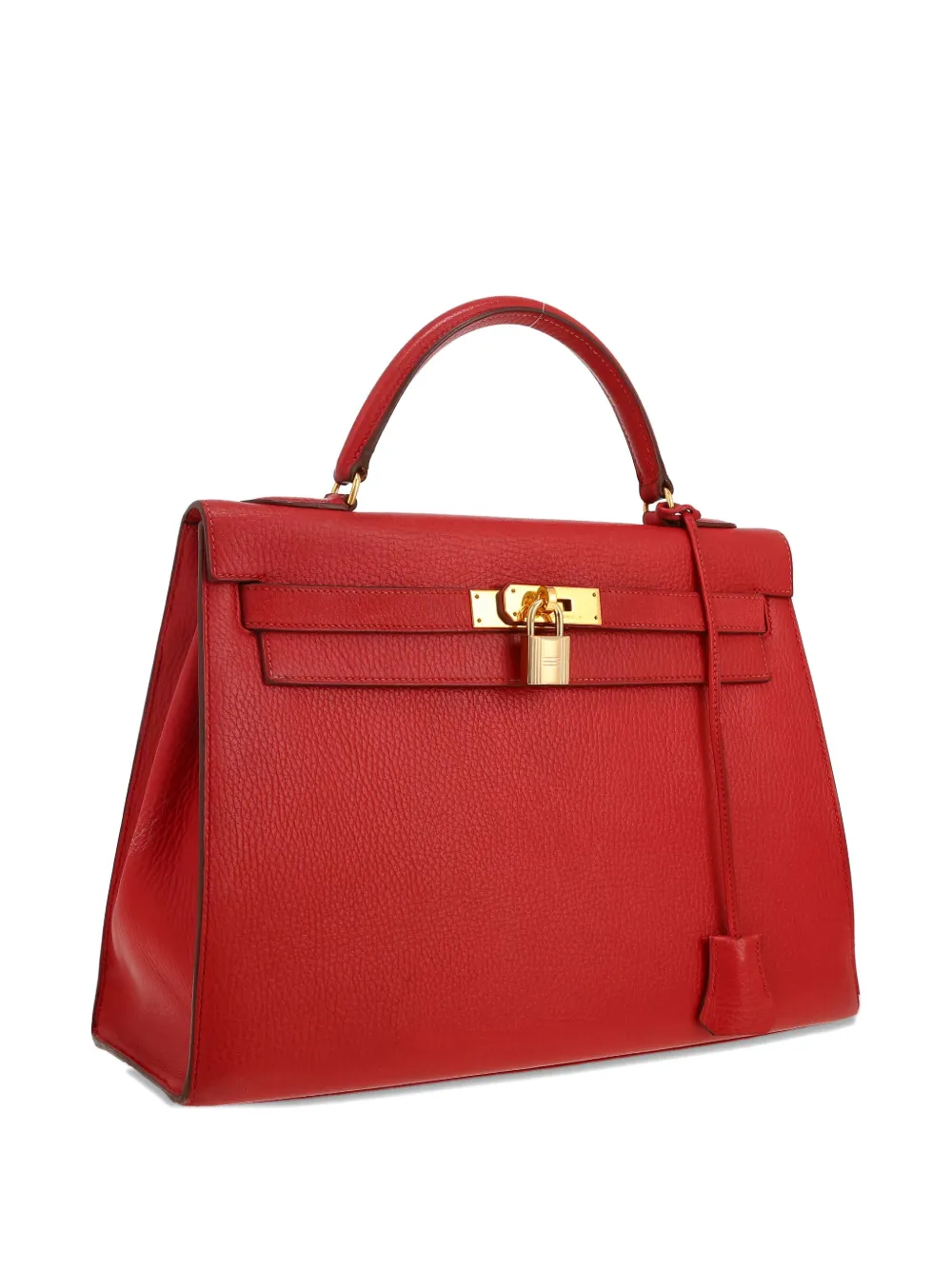 Pre-owned Hermes Kelly 32 Handbag In Red