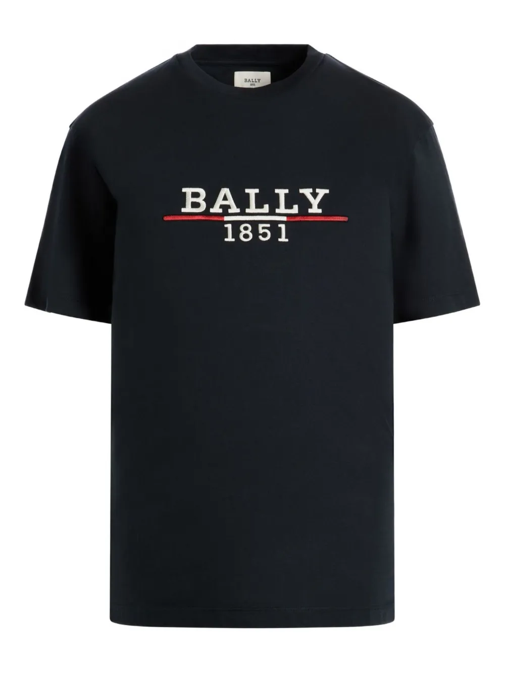 Bally embroidered logo T-shirt Blauw