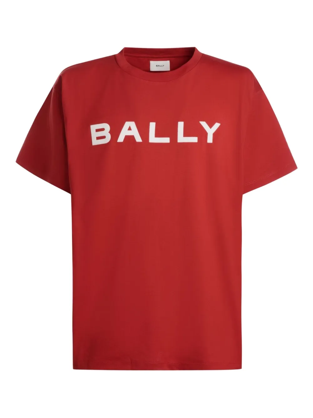 Bally Katoenen T-shirt met logoprint Rood